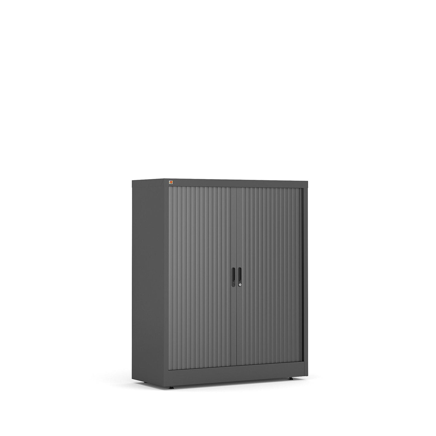 Helt nytt | Sjalusiskap STUDIO, H1200 B1000 D420 mm, svart med svarte dører