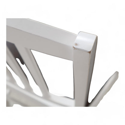 Nyrenset | Hvit med mørk brun sete stol fra Jysk