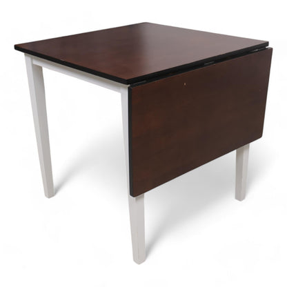 Nyrenset | Uttrekkbart spisebord i brun/hvit fra Jysk