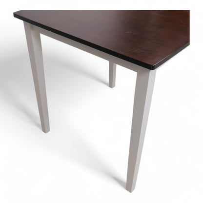 Nyrenset | Uttrekkbart spisebord i brun/hvit fra Jysk