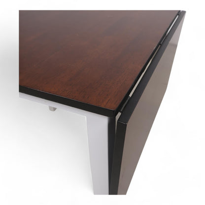 Nyrenset | Uttrekkbart spisebord i brun/hvit fra Jysk