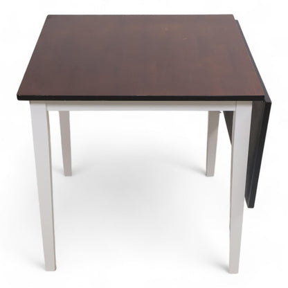 Nyrenset | Uttrekkbart spisebord i brun/hvit fra Jysk