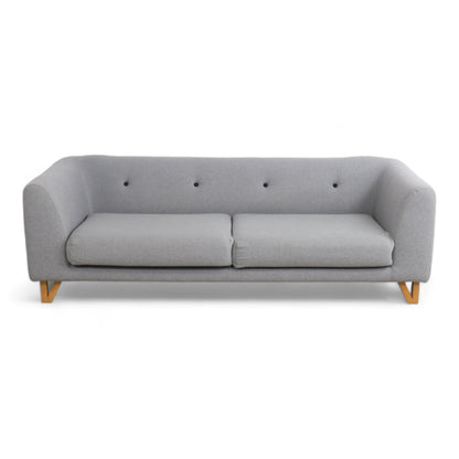 Nyrenset | Lys grå ull Eddie 3-seter sofa fra Sofacompany