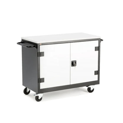 Helt nytt | Ladeskap RECOVER, med hjul, 10 rom, lys grå