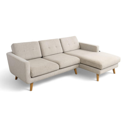 Nyrenset | Lys grå Sofacompany Conrad 3-seter sofa i ullstoff