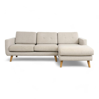 Nyrenset | Lys grå Sofacompany Conrad 3-seter sofa i ullstoff