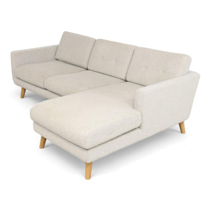 Nyrenset | Lys grå Sofacompany Conrad 3-seter sofa i ullstoff