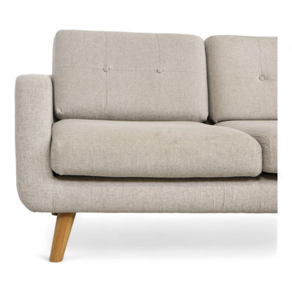 Nyrenset | Lys grå Sofacompany Conrad 3-seter sofa i ullstoff