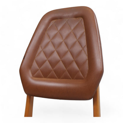 Retro spisestuestoler i teak/brun i 1960-talls stil