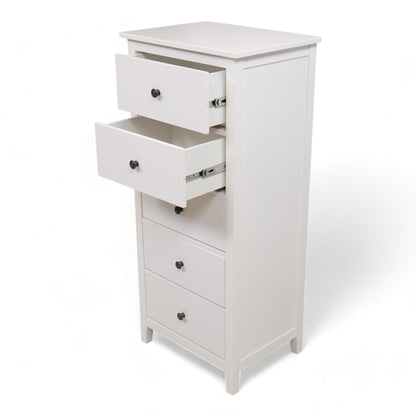Kvalitetssikret | Jysk Kommode NORDBY 5 skuffer hvit