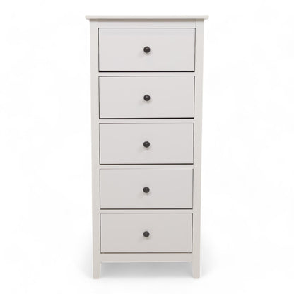 Kvalitetssikret | Jysk Kommode NORDBY 5 skuffer hvit