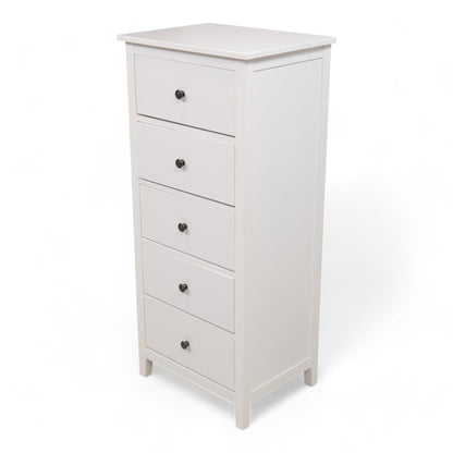 Kvalitetssikret | Jysk Kommode NORDBY 5 skuffer hvit