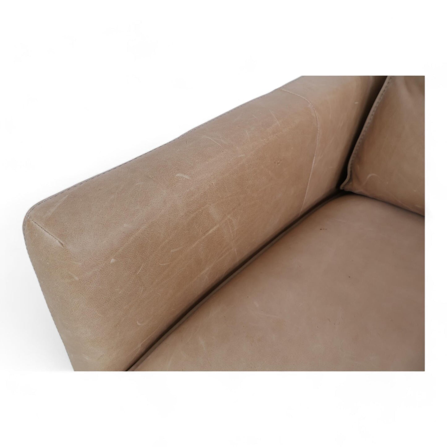 Nyrenset | Hugna Skøyen 3,5 seter skinn sofa