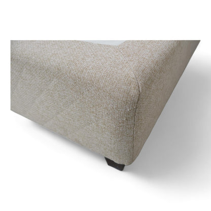 Nyrenset | Beige Jensen Pulse seng med Ikea Tuddal overmadrass, 160x200cm