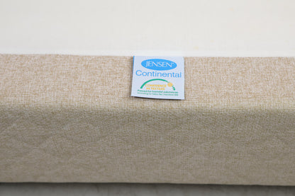 Nyrenset | Beige Jensen Pulse seng med Ikea Tuddal overmadrass, 160x200cm