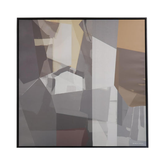 Utmerket tilstand | Canvas med svevelist Blackbrown I 113x113 Roy Chr. Lauritsen