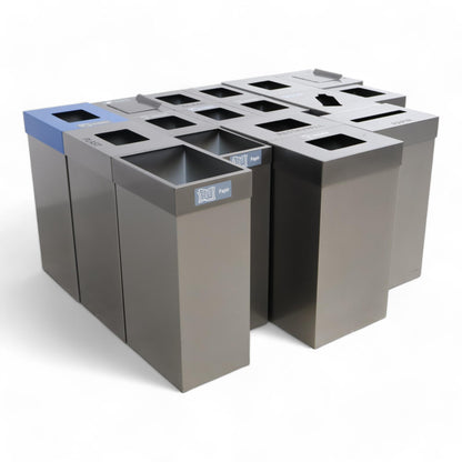 Nyrenset | Komplett søppelkasse-sett i metall