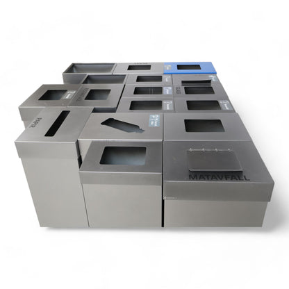 Nyrenset | Komplett søppelkasse-sett i metall