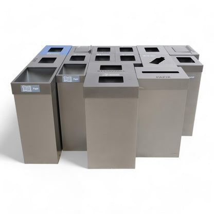 Nyrenset | Komplett søppelkasse-sett i metall