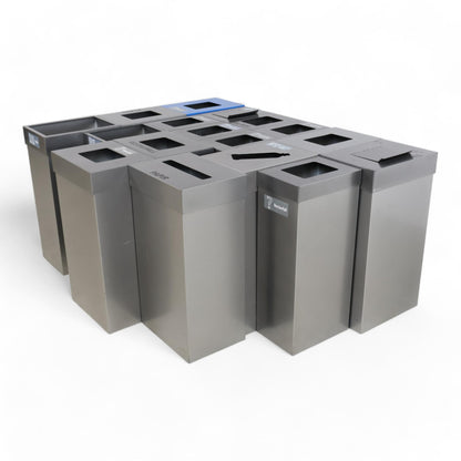 Nyrenset | Komplett søppelkasse-sett i metall