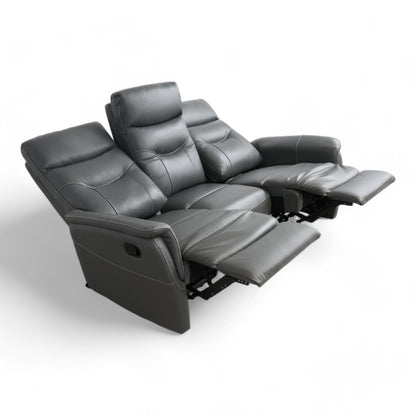 Ubrukt | Lys grå Orlando 3-seter recliner sofa