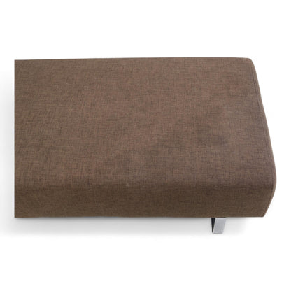 Nyrenset | Brun Bolia Seville hjørnesofa i brun tekstil med puff