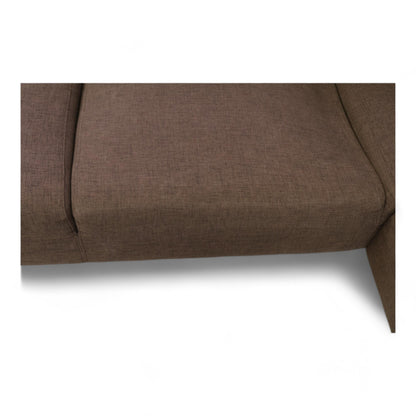 Nyrenset | Brun Bolia Seville hjørnesofa i brun tekstil med puff