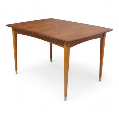 Vintage spisebord i teak med ileggsplater