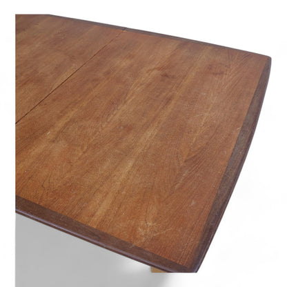 Vintage spisebord i teak med ileggsplater