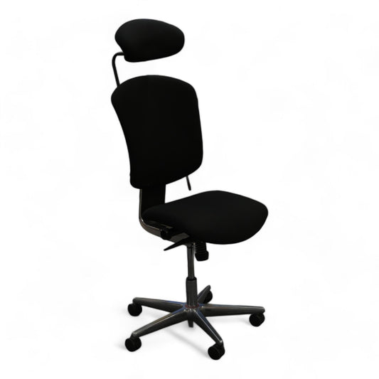 Nyrenset | Savo 'IKON' kontorstol med nakkestøtte i sort