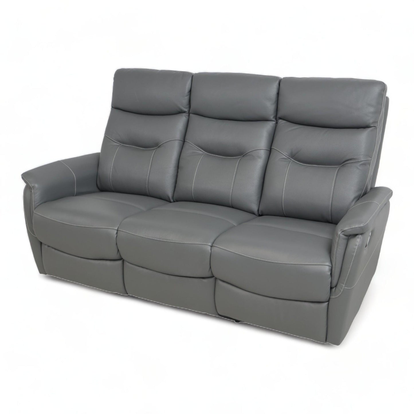 Ubrukt | Lys grå Orlando 3-seter recliner sofa