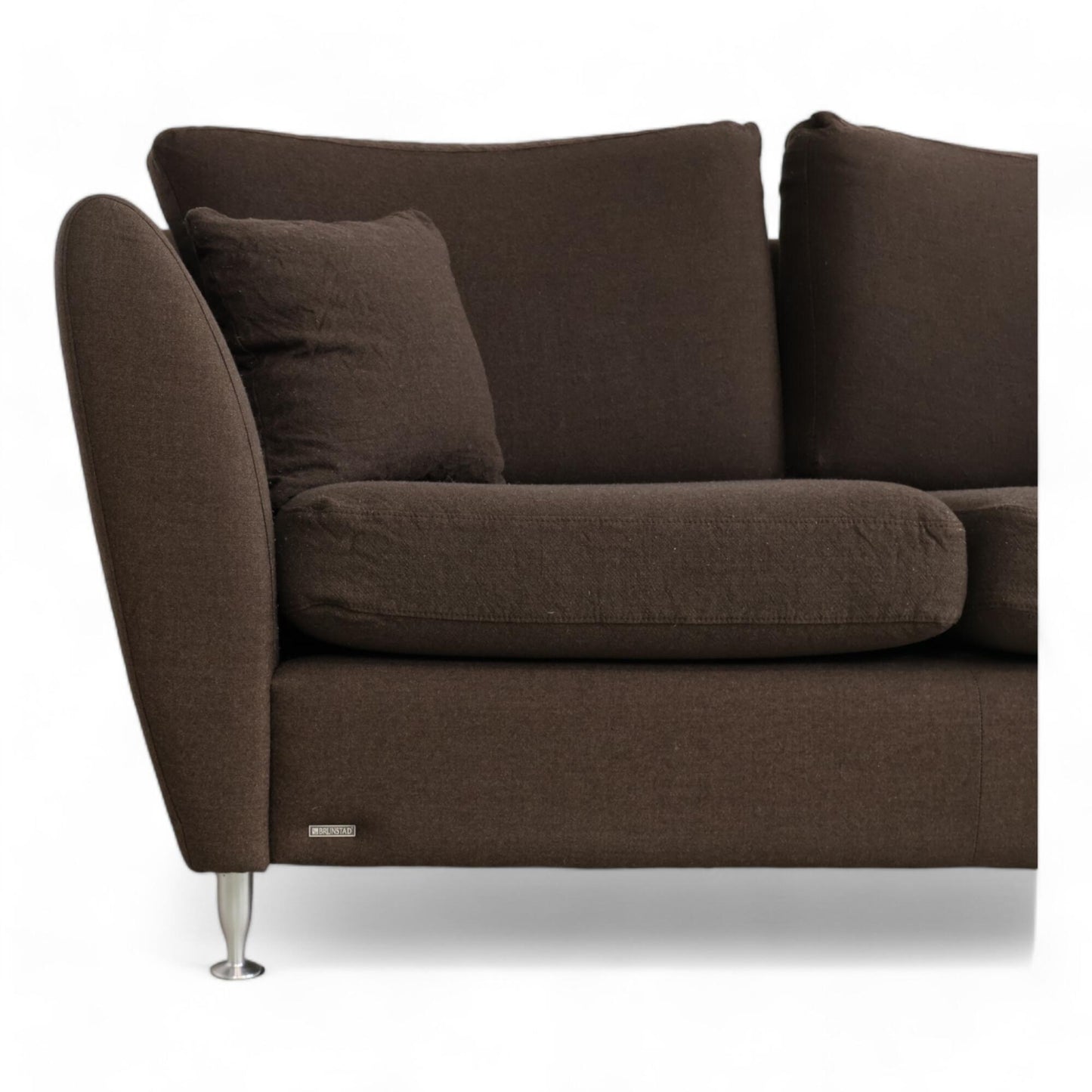 Nyrenset | Brunstad 2-seter sofa i brun ull