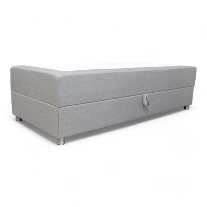 Nyrenset | 90x200 Grå Bohus Stockholm magasinseng med oppbevaring