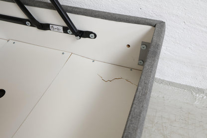 Nyrenset | 90x200 Grå Bohus Stockholm magasinseng med oppbevaring