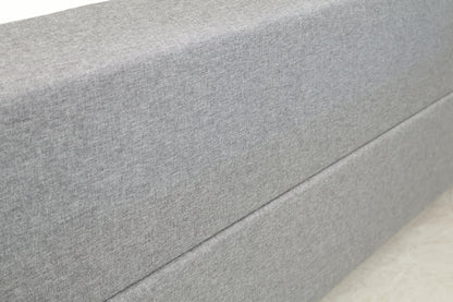 Nyrenset | 90x200 Grå Bohus Stockholm magasinseng med oppbevaring