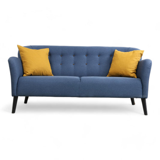Nyrenset | Blå 3-seter sofa