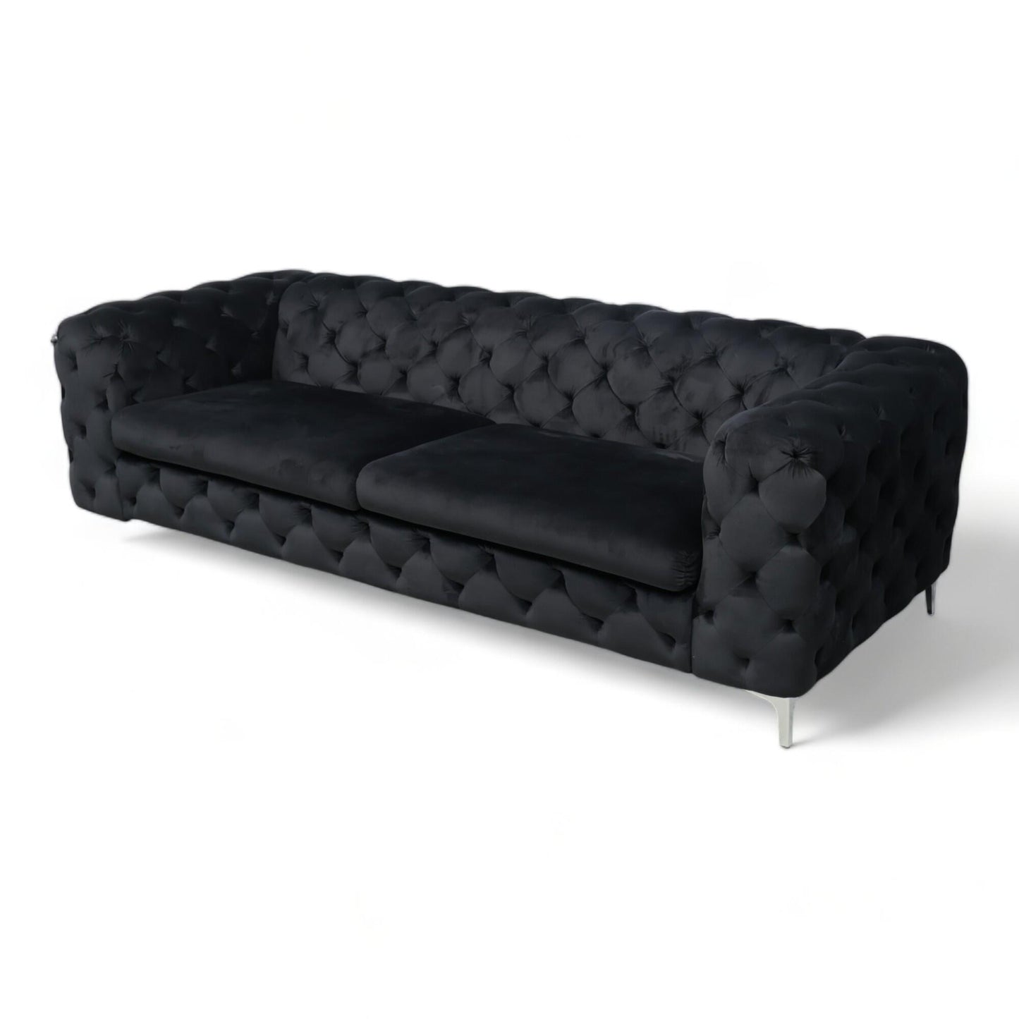 Nyrenset | Sort Bella 3-seter sofa fra A-Møbler