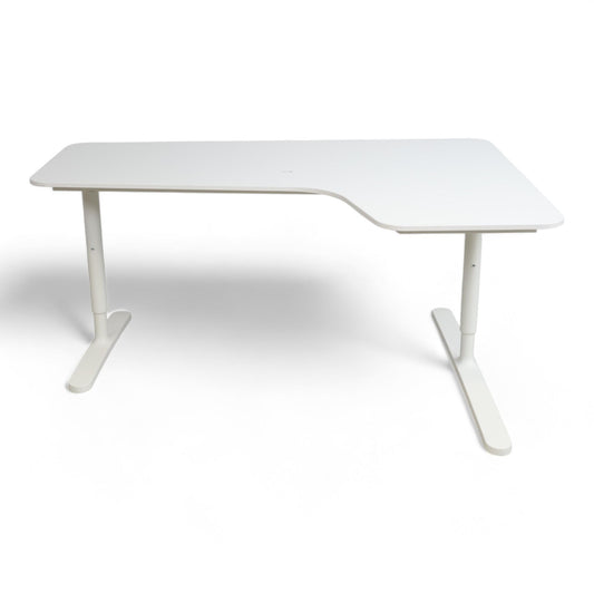 Nyrenset | Hvitt Ikea Bekant hjørneskrivebord