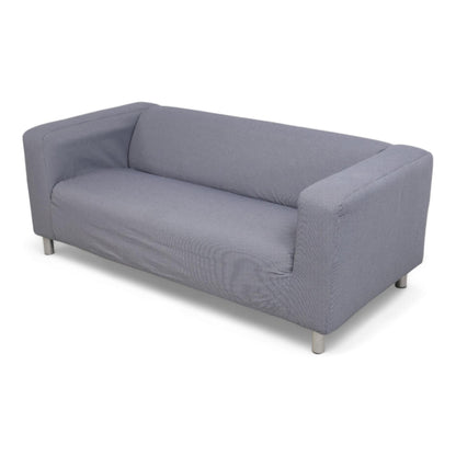 Nyrenset | IKEA Klippan 2-seter sofa i mørk grå/blå