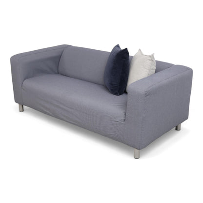 Nyrenset | IKEA Klippan 2-seter sofa i mørk grå/blå