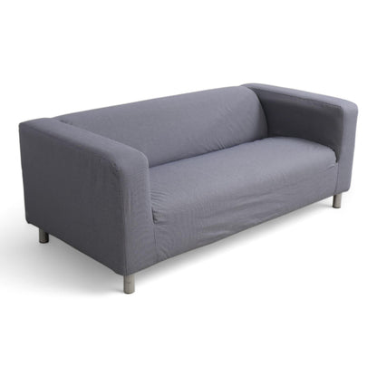 Nyrenset | IKEA Klippan 2-seter sofa i mørk grå/blå