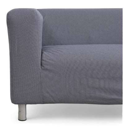Nyrenset | IKEA Klippan 2-seter sofa i mørk grå/blå