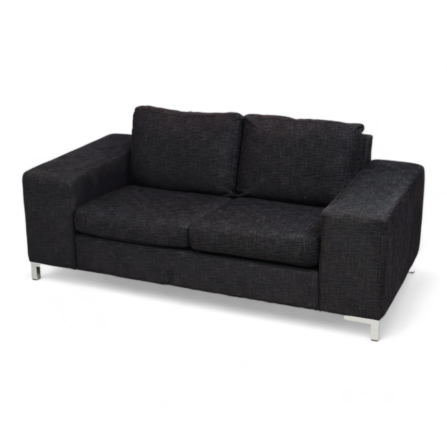 Nyrenset | 2-seter sofa i sort farge