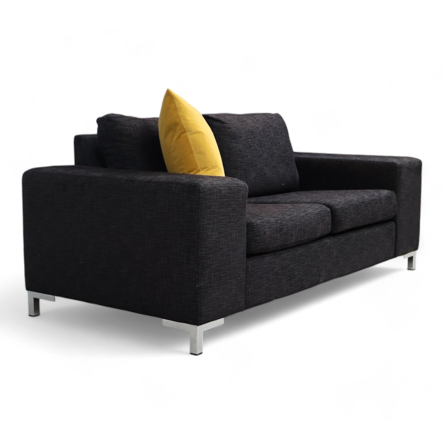 Nyrenset | 2-seter sofa i sort farge