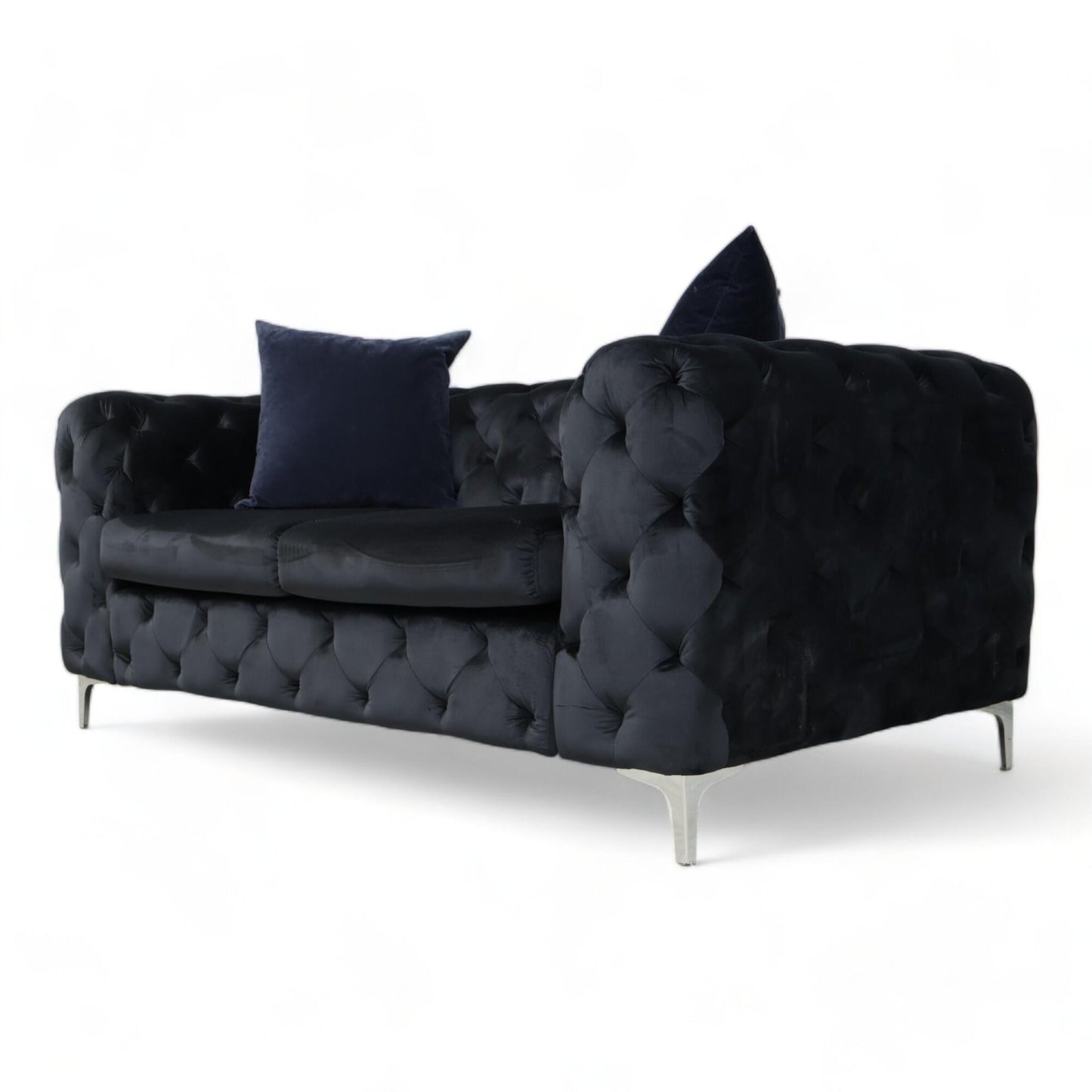 Nyrenset | A-møbler Bella 2-seter sofa i sort velur
