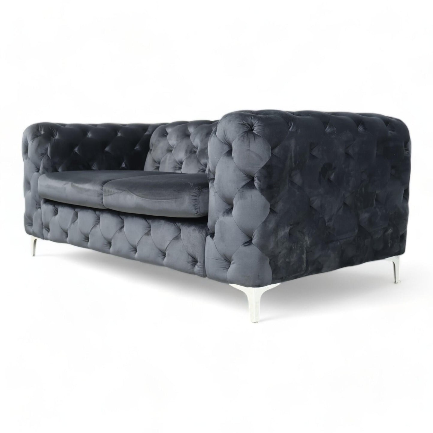 Nyrenset | A-møbler Bella 2-seter sofa i sort velur