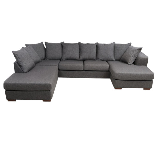 Havanna U-sofa fra A-Møbler, grå tekstil