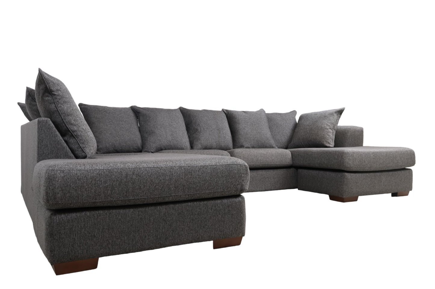 Nyrenset | Mørk grå Havanna u-sofa med sjeselong fra A-møbler