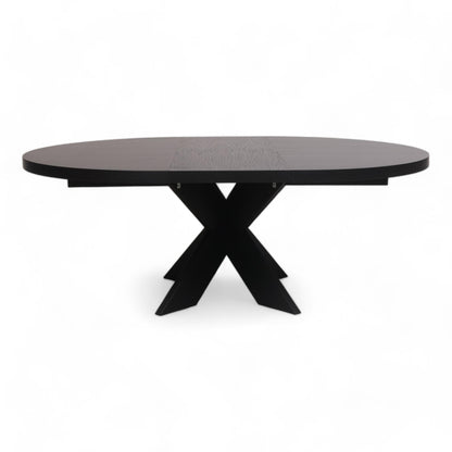 Ubrukt | SixBondStreet | Somerset spisebord m/uttrekk - Ø150-200 x H75 cm - Sort
