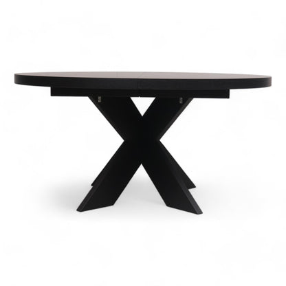 Ubrukt | SixBondStreet | Somerset spisebord m/uttrekk - Ø150-200 x H75 cm - Sort